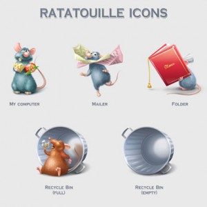 《料理鼠王》图标－Ratatouille Icons下载