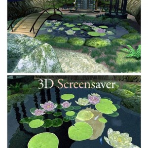 美丽的池塘3D屏保下载