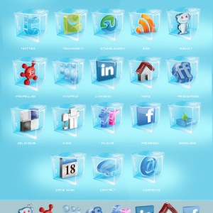 冰块透明图标Icons Social snow图标下载