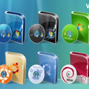 Vista系统包装盒及安装盘图标下载