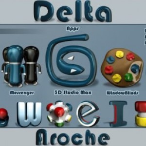 3D立体质感图标-Delta PNG Icons下载