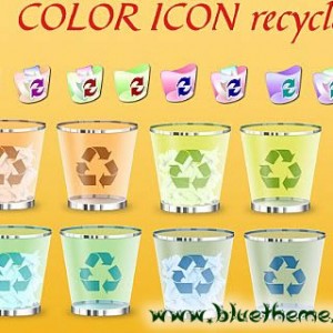 多款彩色回收站ico图标下载